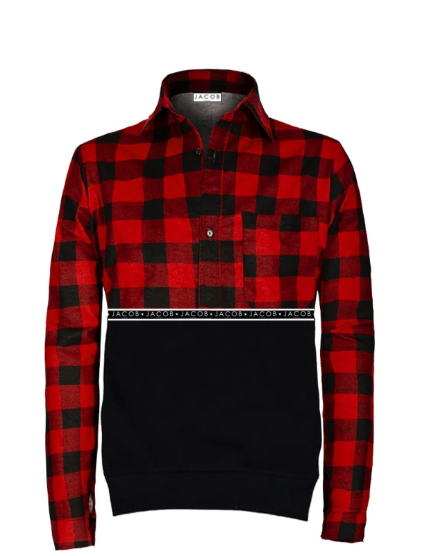 KOSZULO-BLUZA W KRATĘ RED