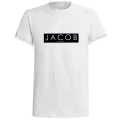 WHITE  TSHIRT  CLASSIC FLOCK