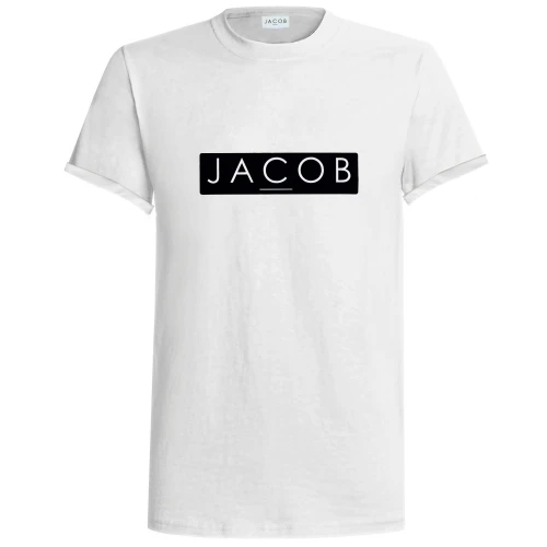 WHITE  TSHIRT  CLASSIC FLOCK