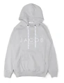 BLACK HOODIE MOCKUP ZE SZNURKAMI SZARA 