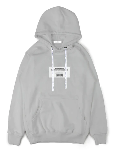 BLACK HOODIE SZARY