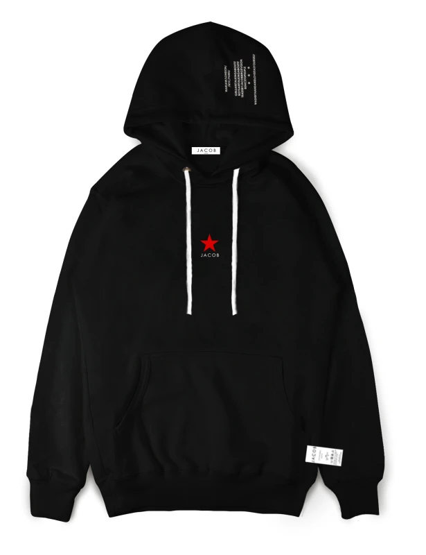 BLUZA HOODIE Z CZERWONĄ GWIAZDKĄ 