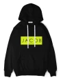 BLACK HOODIE MOCKUP ZE SZNURKAMI neon
