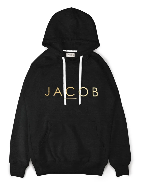 BLUZA HOODIE ZE ZŁOTYM LOGO 