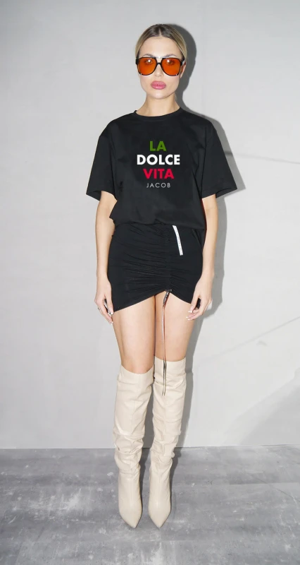 TSHIRT  LA DOLCE VITA CZARNA