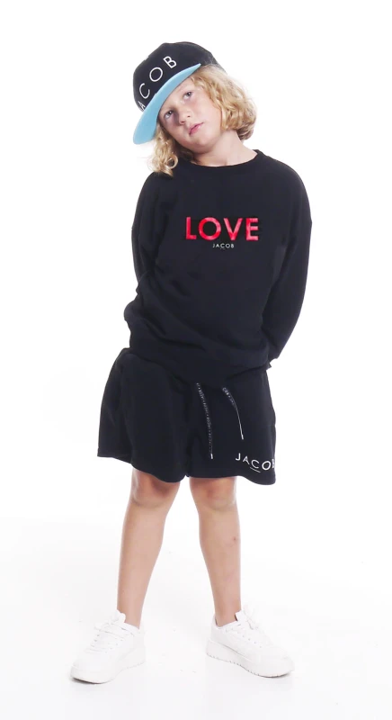BLUZA DZIECIĘCA KLASYK CZARNA LOVE