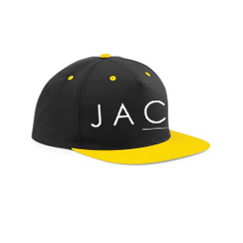 CZAPKA SNAPBACK CZARNA Z ŻÓŁTYM DASZKIEM