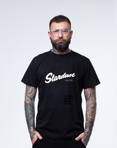 TSHIRT UNISEX STARDUST BLACK